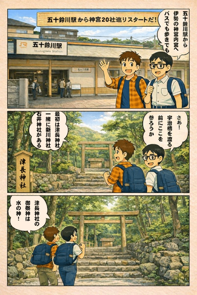 『どっこい道中記』伊勢の神宮内宮編