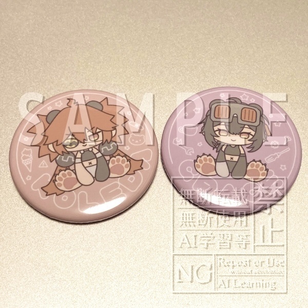 [クレグレ]くま缶バッジ