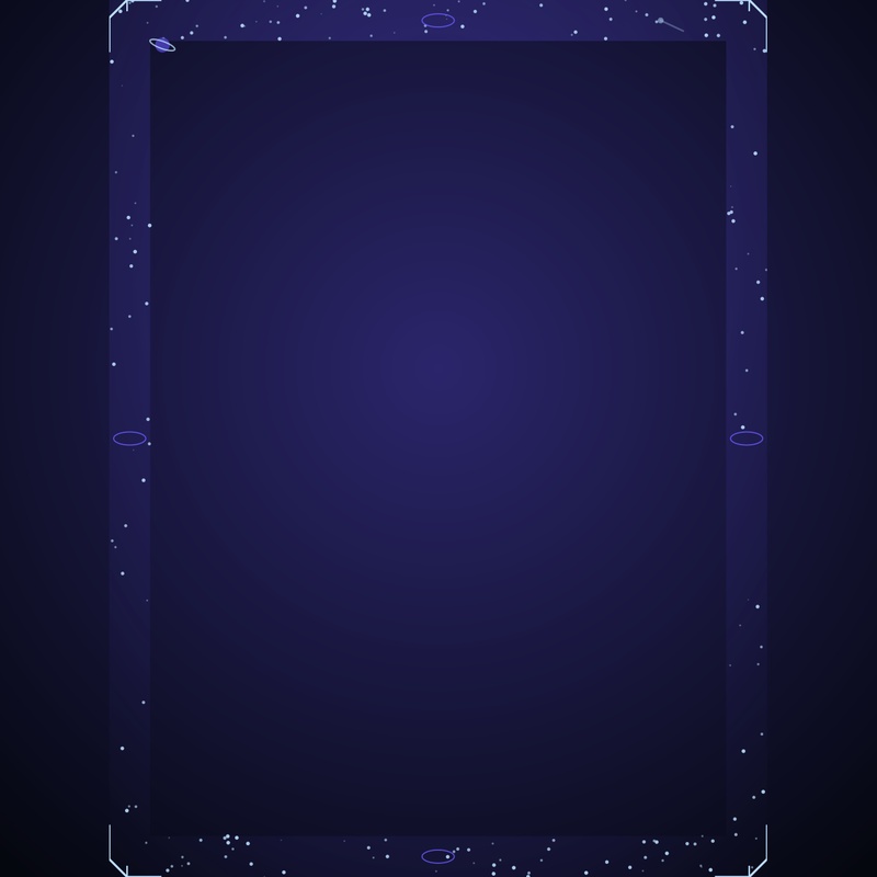 動く立ち絵枠【宇宙】ココフォリア対応 6点セット
