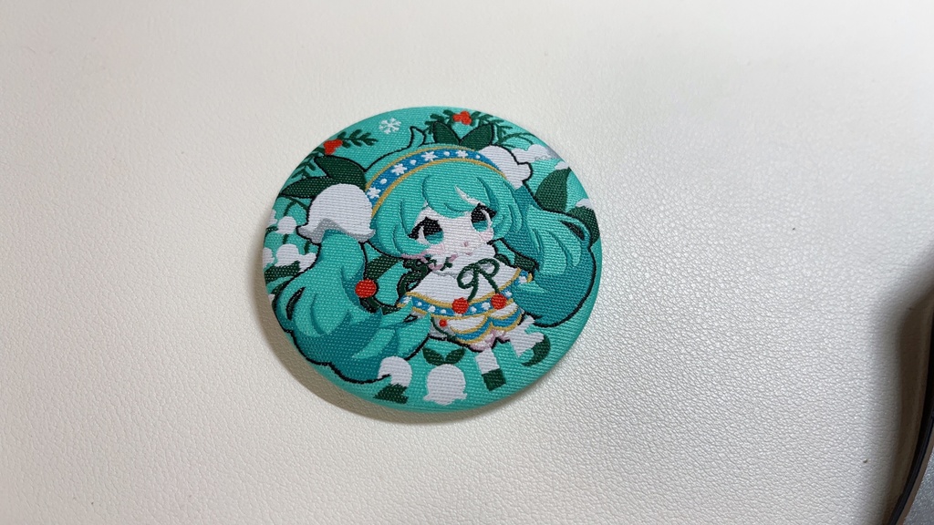 【終了】雪ミク赤白組(2022・2018・2015・2013)刺繍バッジ