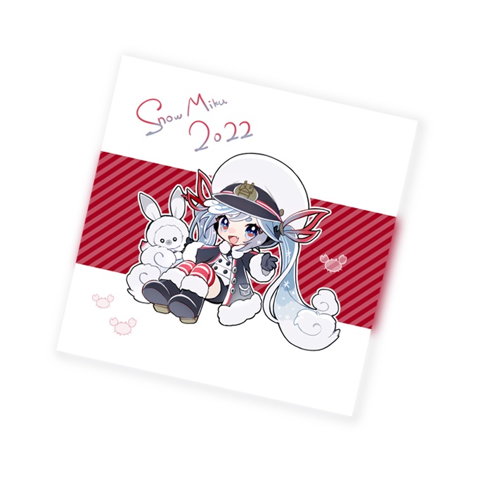 【終了】雪ミク赤白組(2022・2018・2015・2013)刺繍バッジ