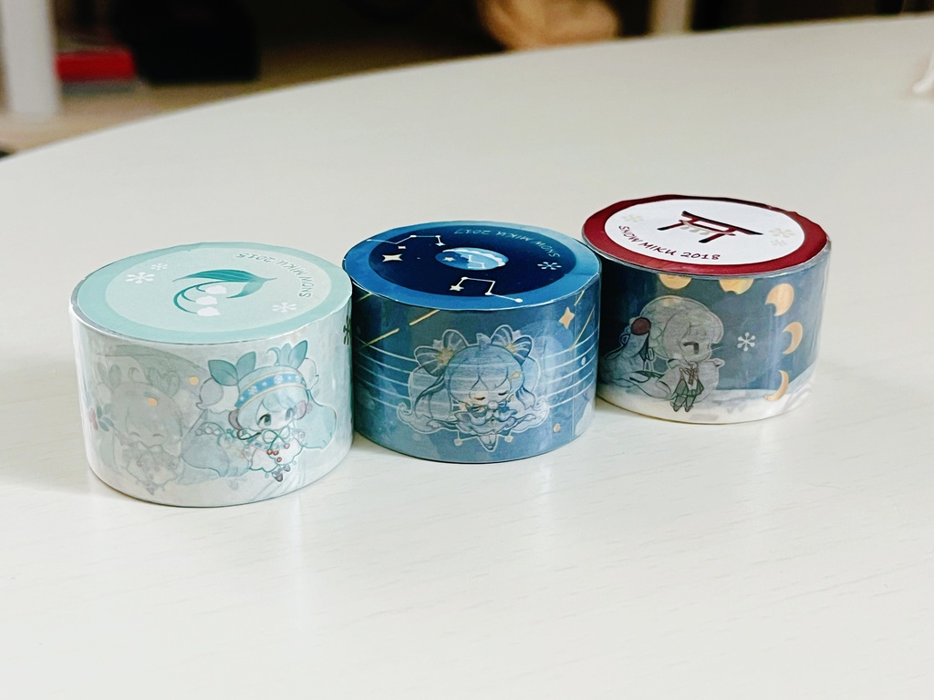 雪ミクマスキングテープ(2015・2017・2018)