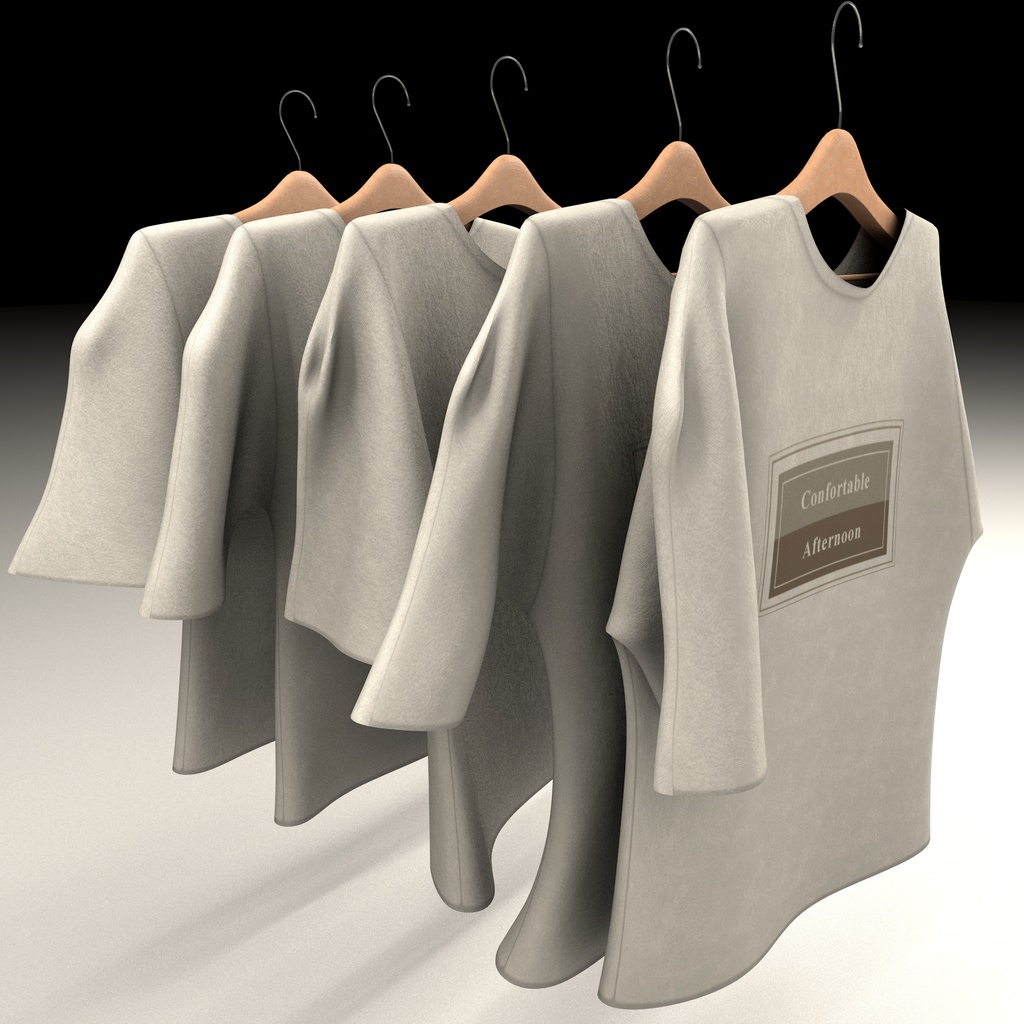 Hanging Shirts 01 - ハンガー陳列Tシャツ01