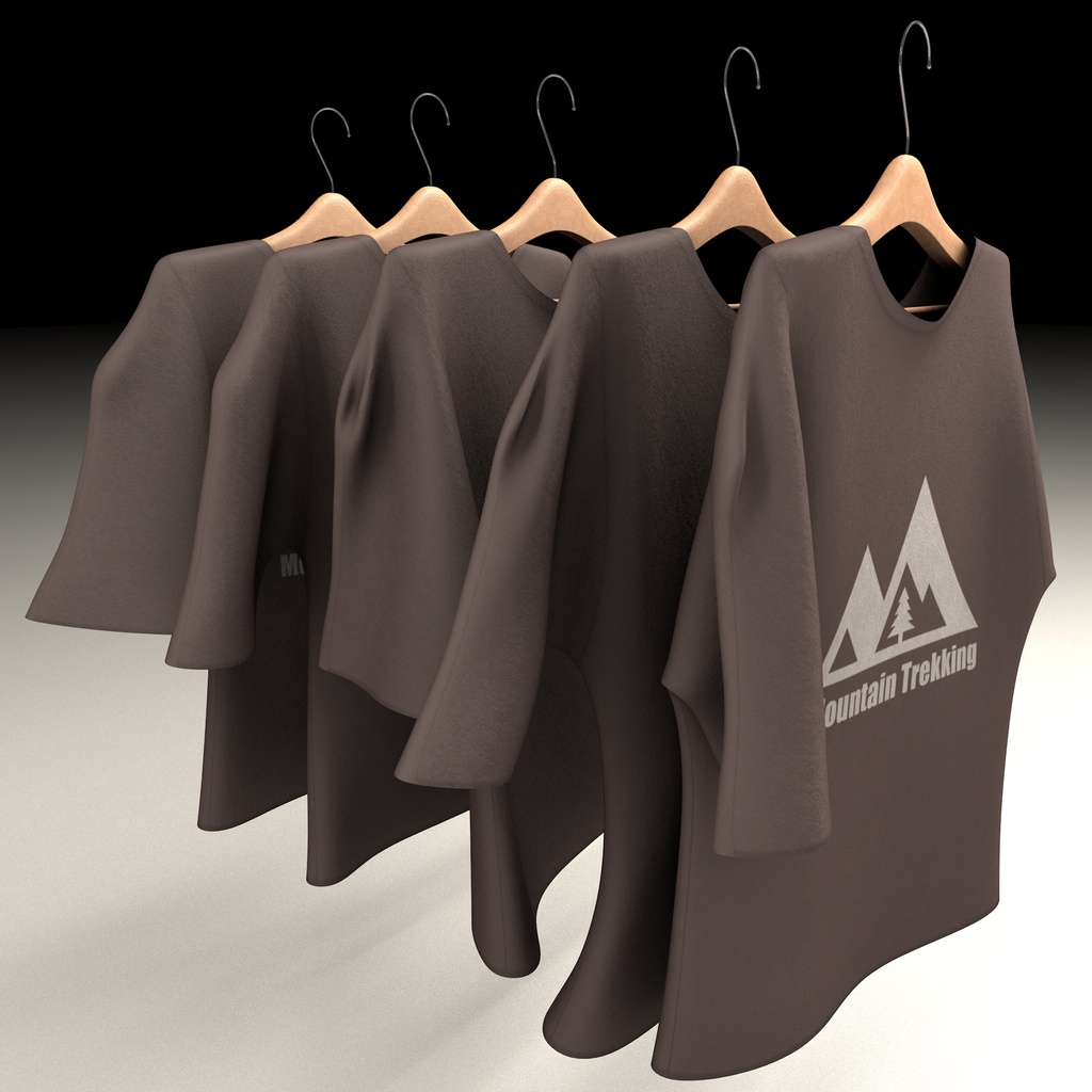 Hanging Shirts 01 - ハンガー陳列Tシャツ01