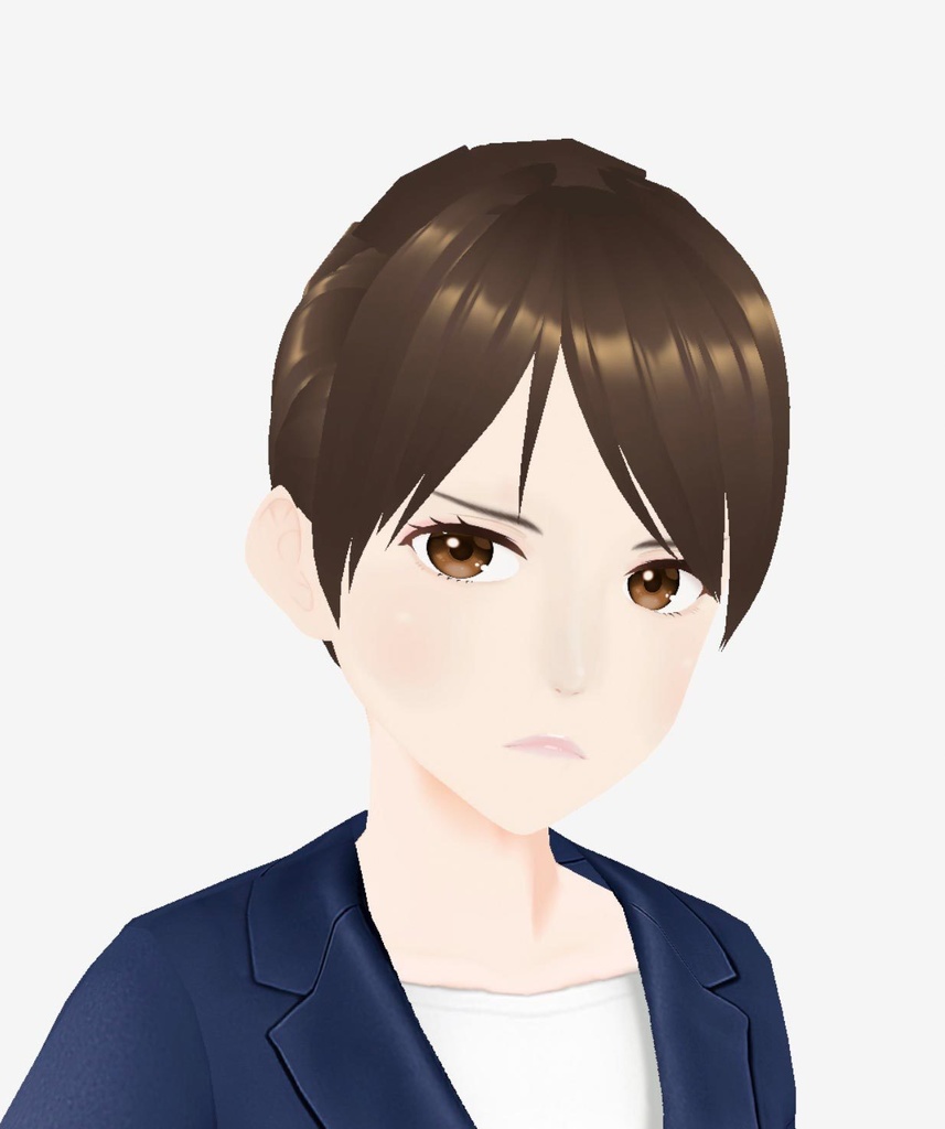 ひなた_シニヨン_3Dビジネスアバター
