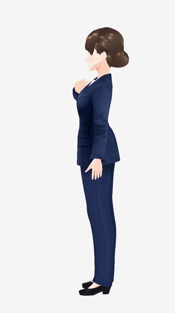 ひなた_シニヨン_3Dビジネスアバター