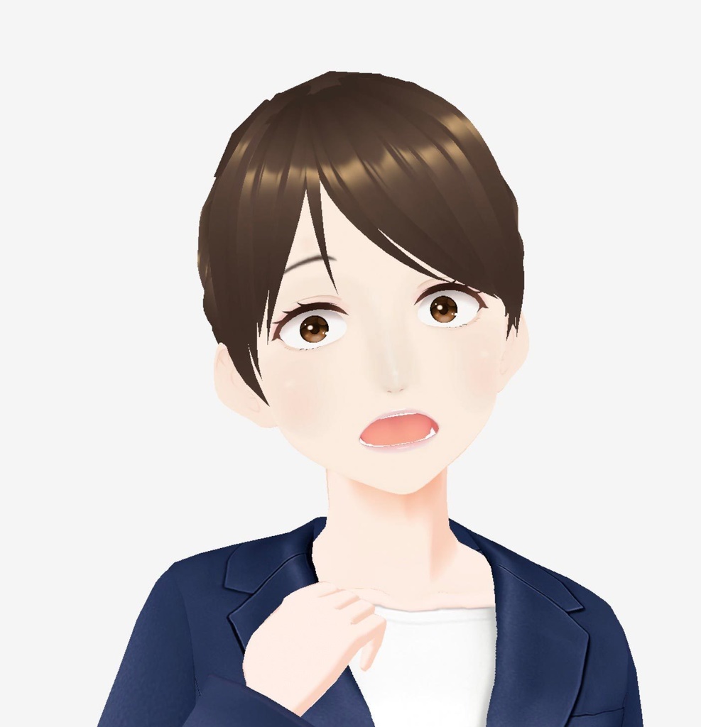 ひなた_シニヨン_3Dビジネスアバター