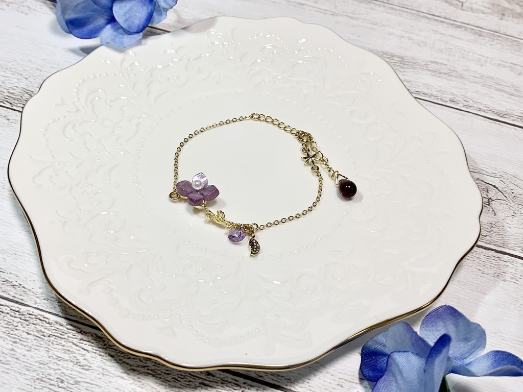 紫陽花ブレスレット