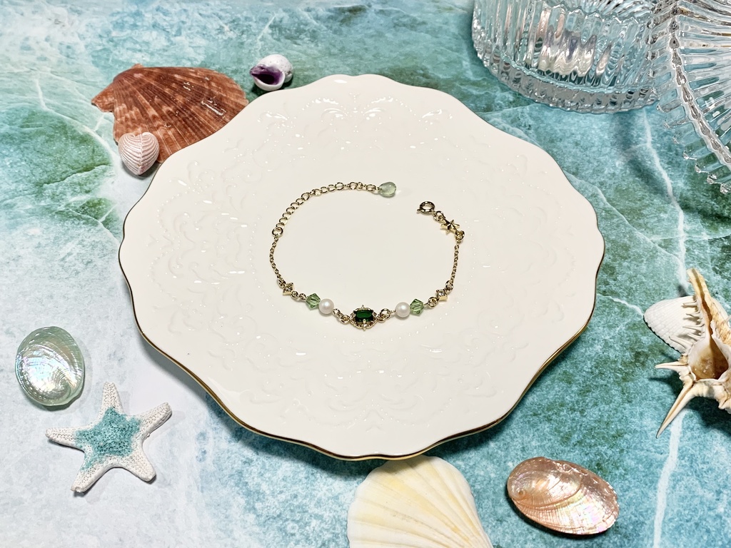 マーメイドフラワーブレスレット