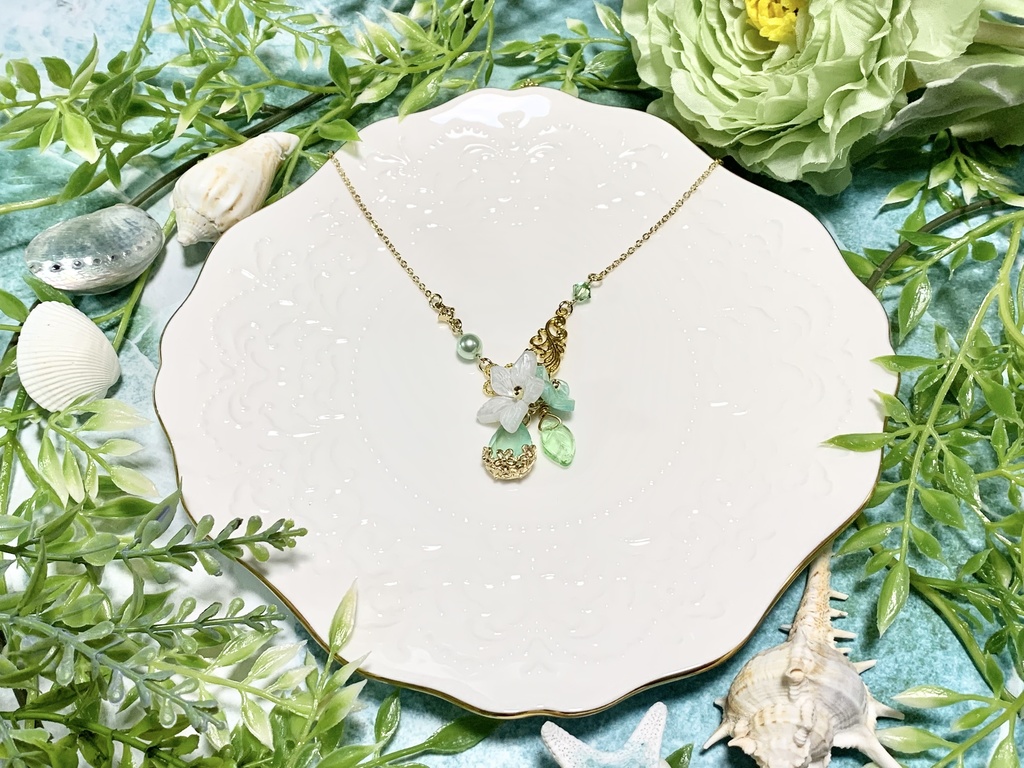 人魚の花摘み -フラワーネックレス-