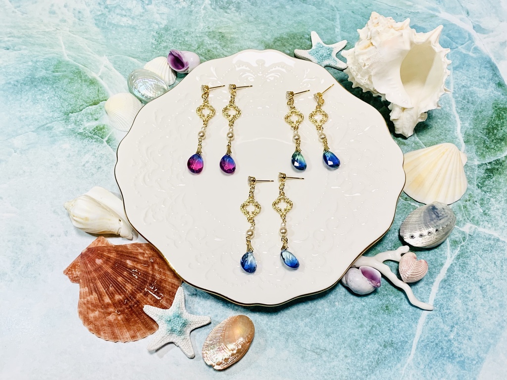 グラデーションドロップ ピアス