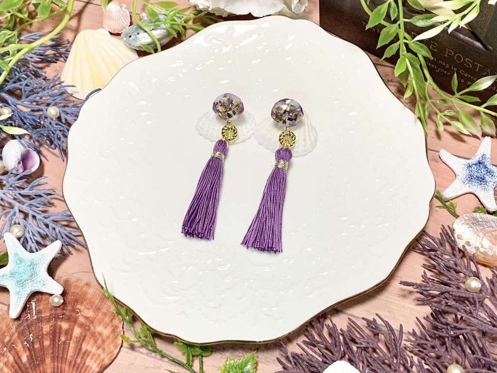 キャンディシェル タッセル ピアス