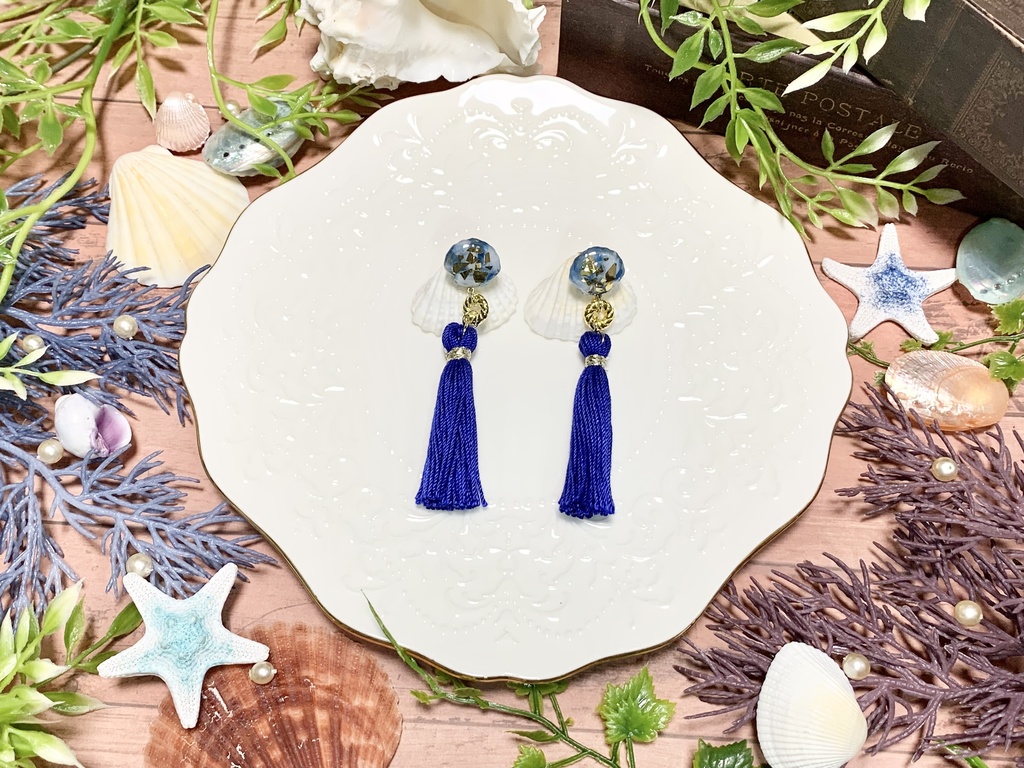 キャンディシェル タッセル ピアス