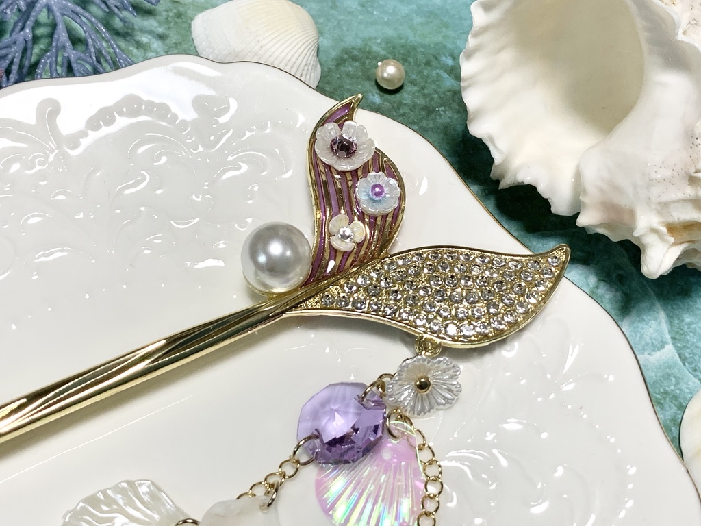 花飾りの尾ひれかんざし