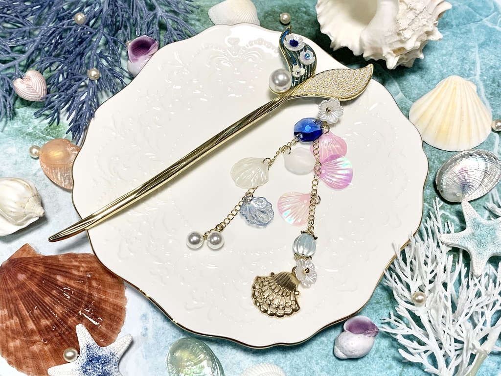 花飾りの尾ひれかんざし