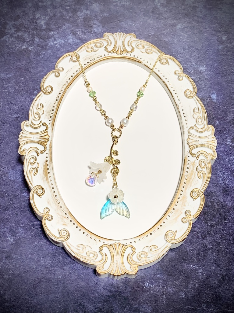 雪花-花のランタン- ネックレス