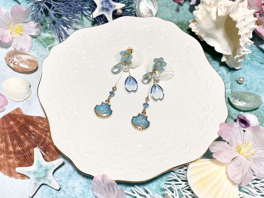 海の桜イヤーアクセサリー
