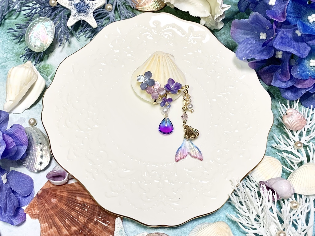 花に染まる人魚-紫陽花-
