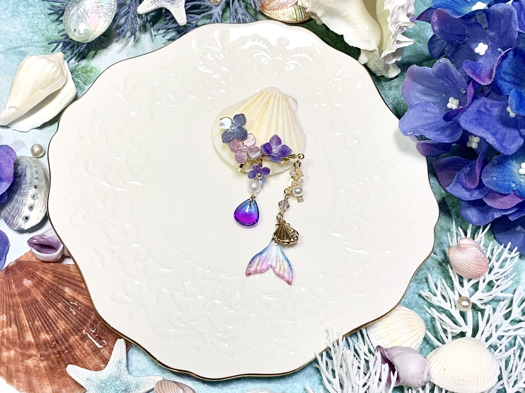 花に染まる人魚-紫陽花-