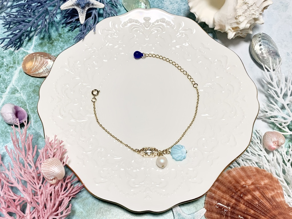 カラーシェルブレスレット