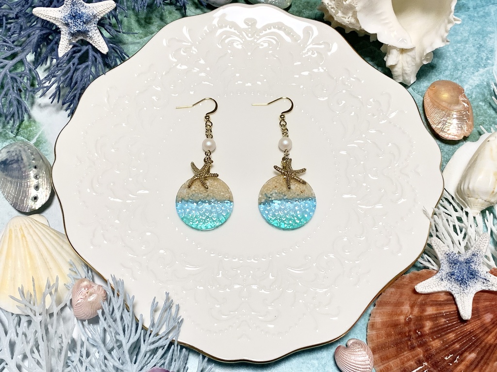 細波のイヤーアクセサリー