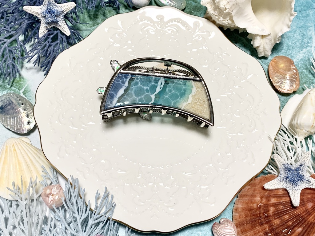 細波とヒトデ バンスクリップ