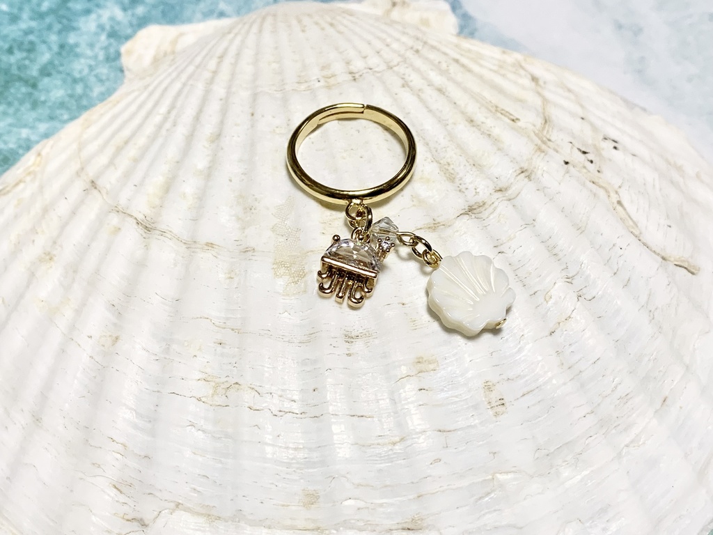 キラキラ クラゲリング