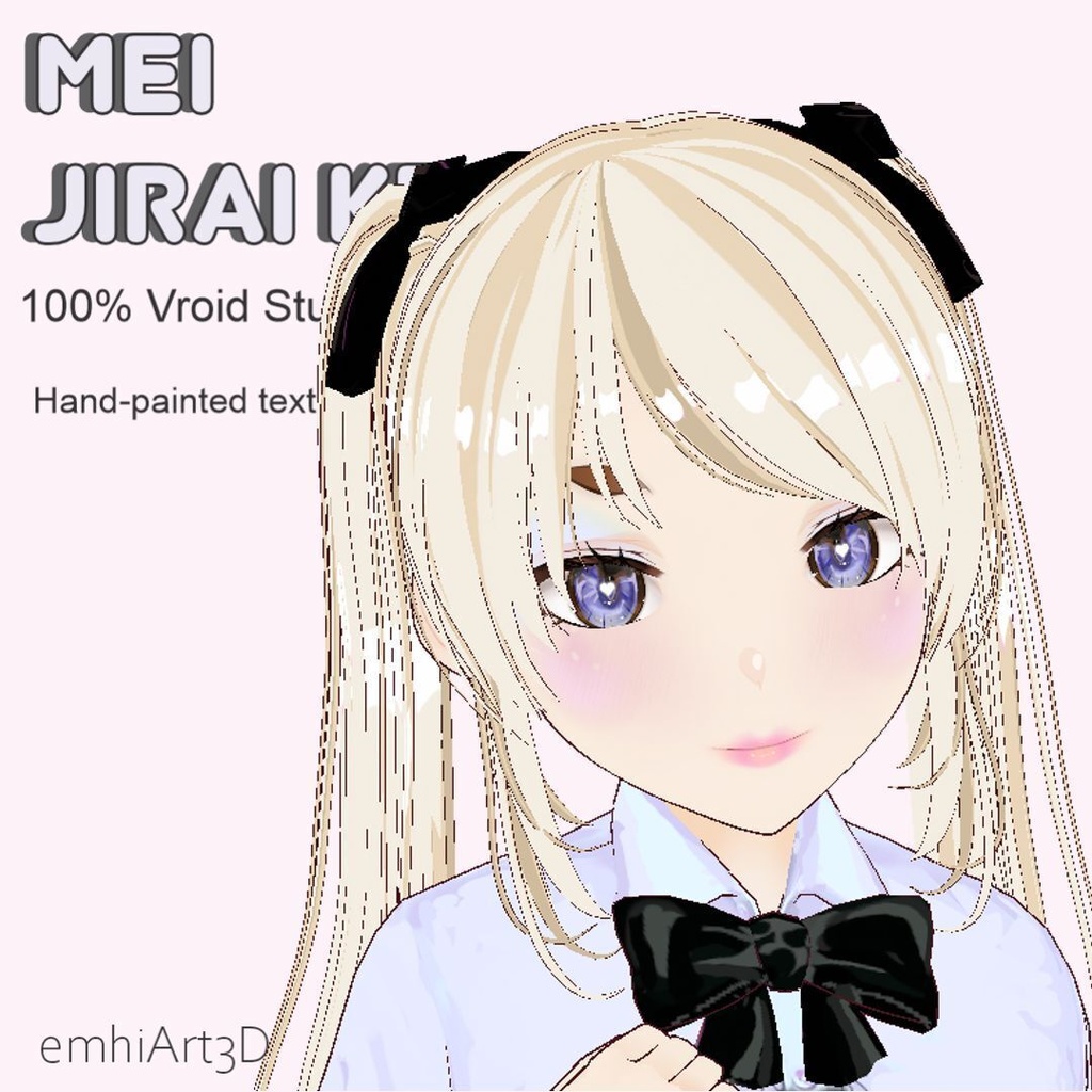 ⚡ MEI - BLUE - HANDPAINTED 2D JIRAI KEI ANIME AVATAR ⚡