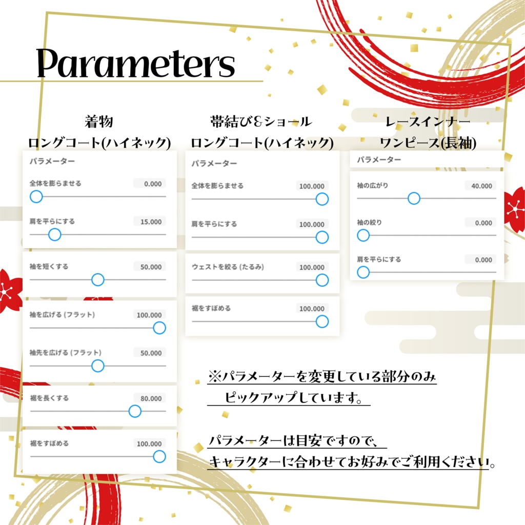 【VRoidテクスチャ】お正月衣装 -振袖-