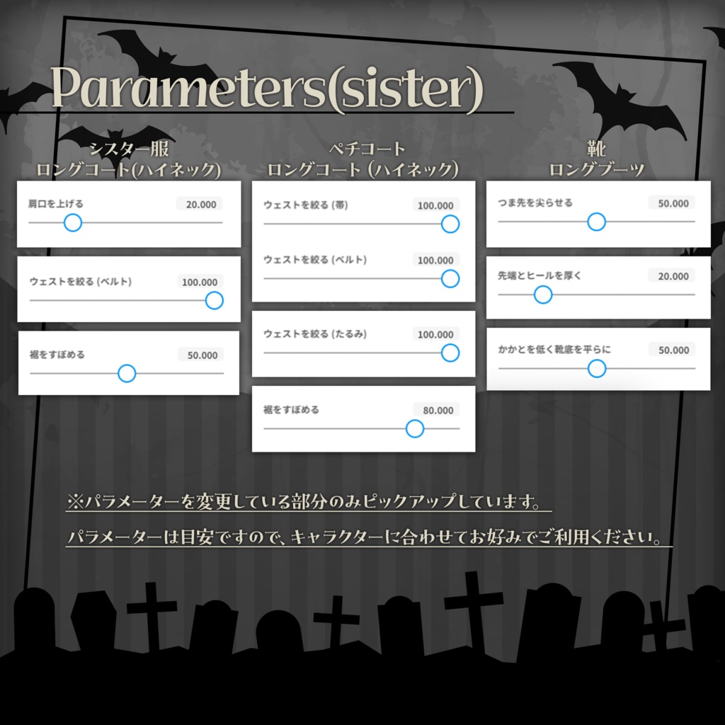 【VRoidテクスチャ】シスター&神父 -衣装-