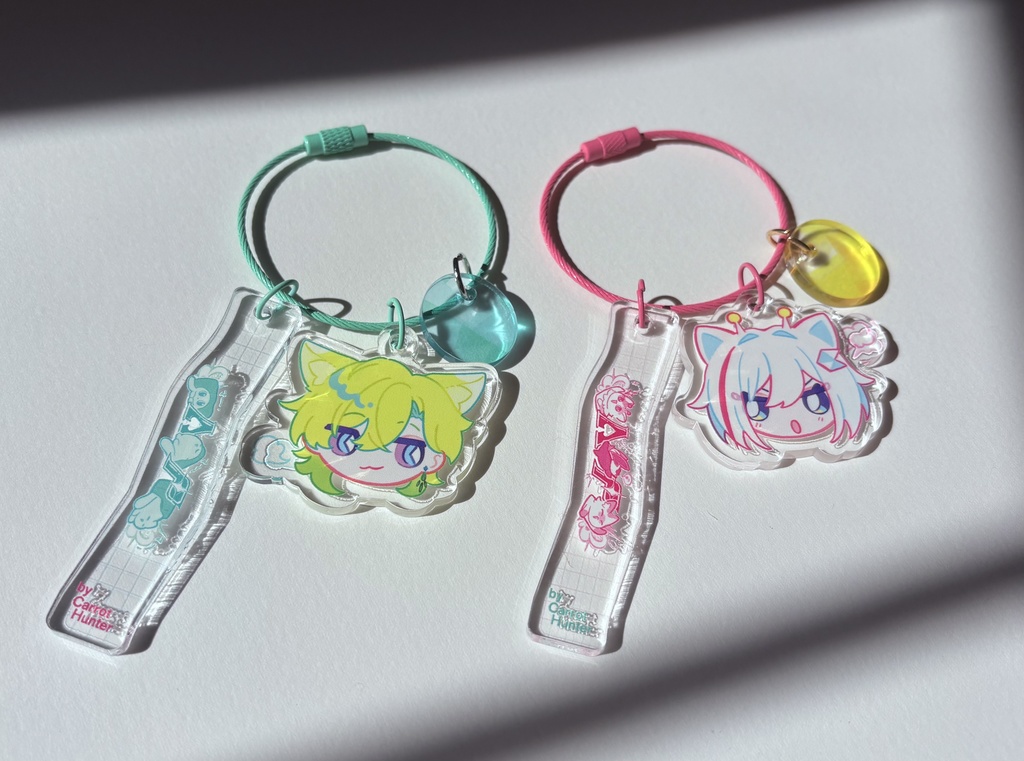 アクリルキーホルダー2種【アベンチュリン】【トパーズ】