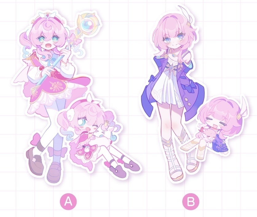 ヒアンシー&キュレネステッカー(単品・セット)