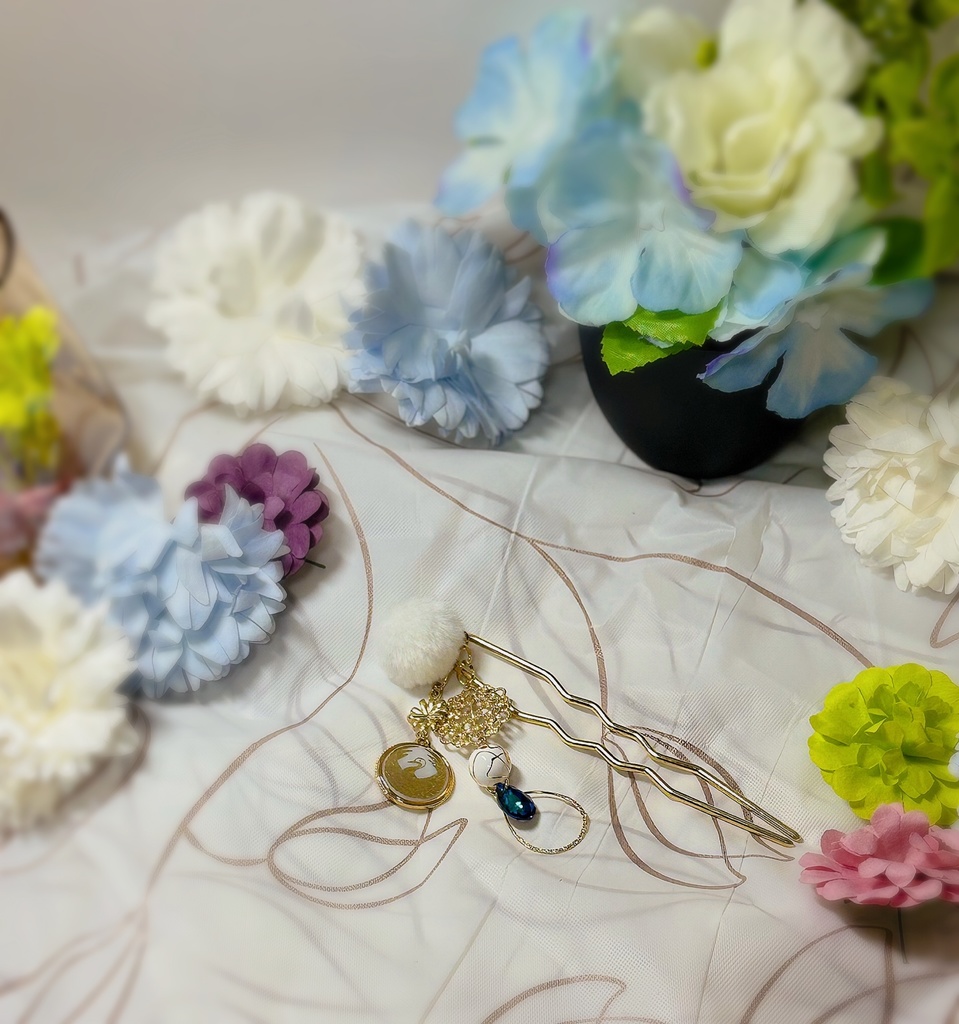 鶴丸国永　かんざし　モチーフ