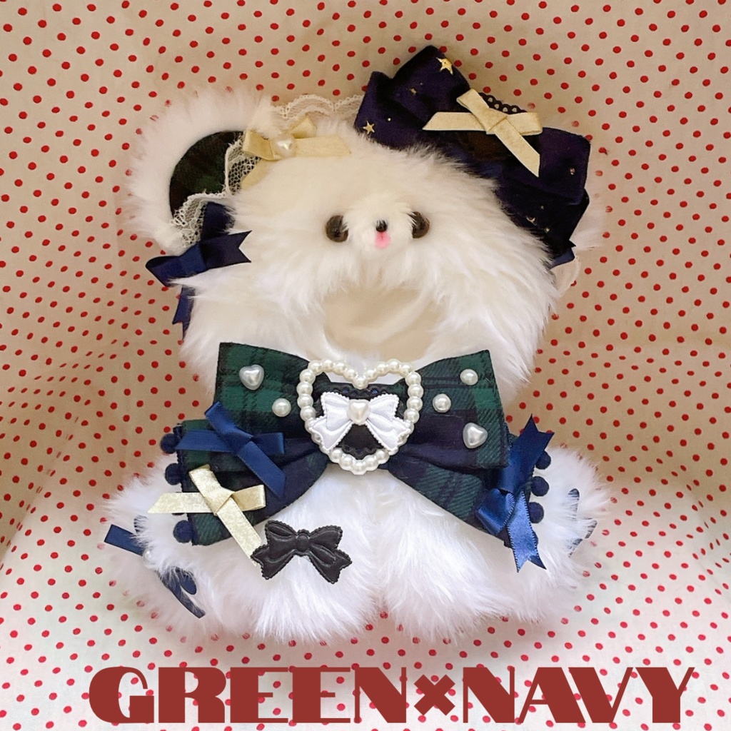 【10〜12cm】holiday bear ホワイト