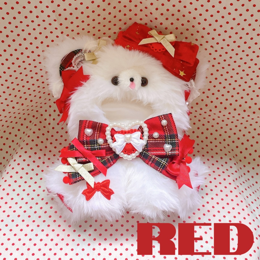 【10〜12cm】holiday bear ホワイト