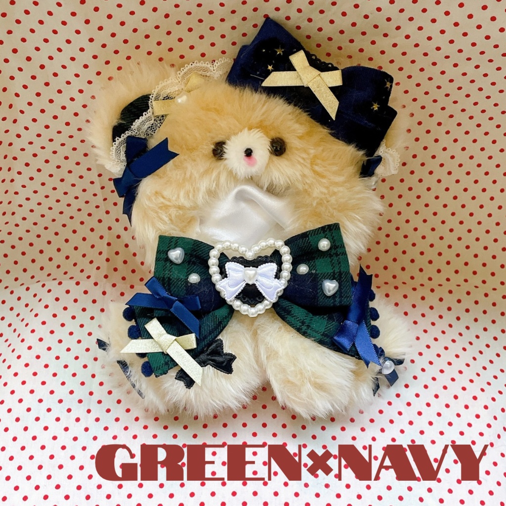 【10〜12cm】holiday bear アイボリー