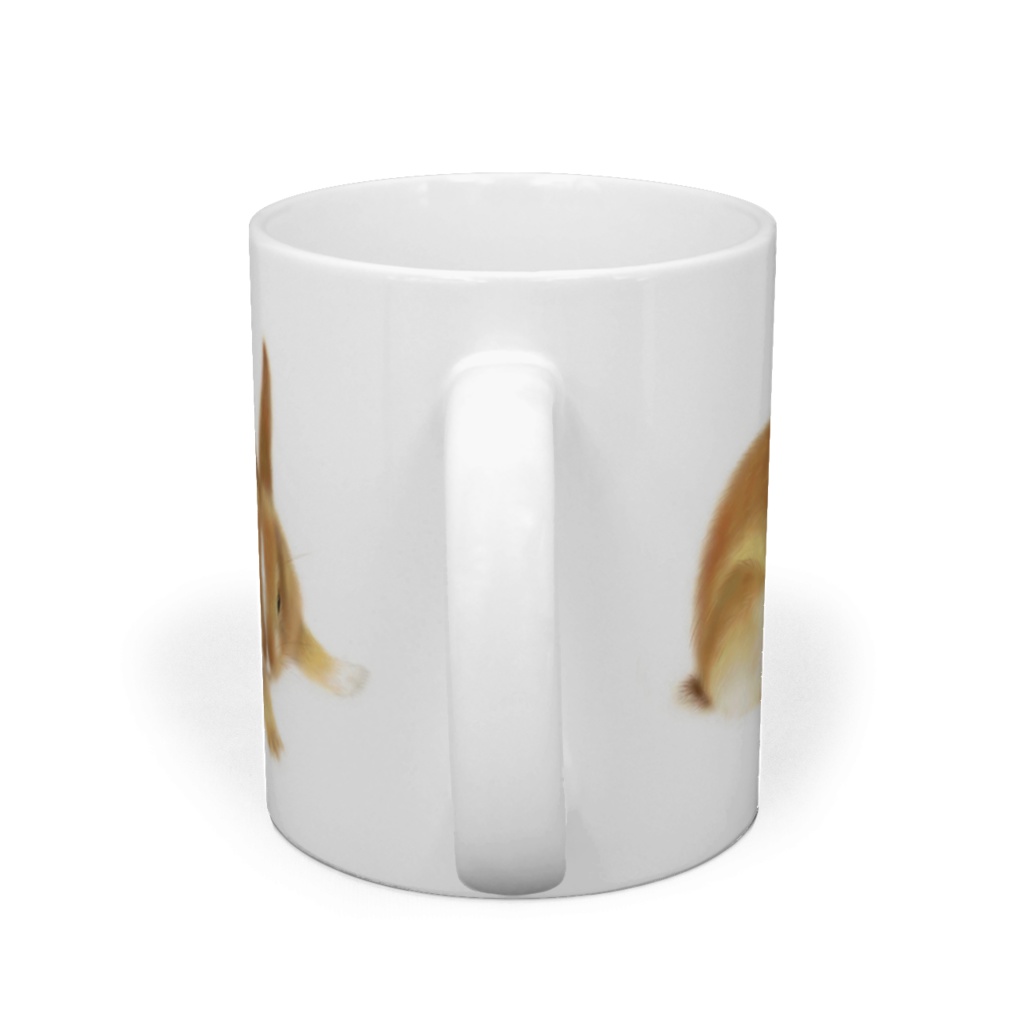 ふわふわうさぎマグカップ 両面