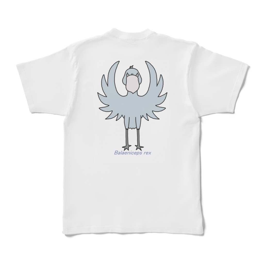 ハシビロコウTシャツ 両面