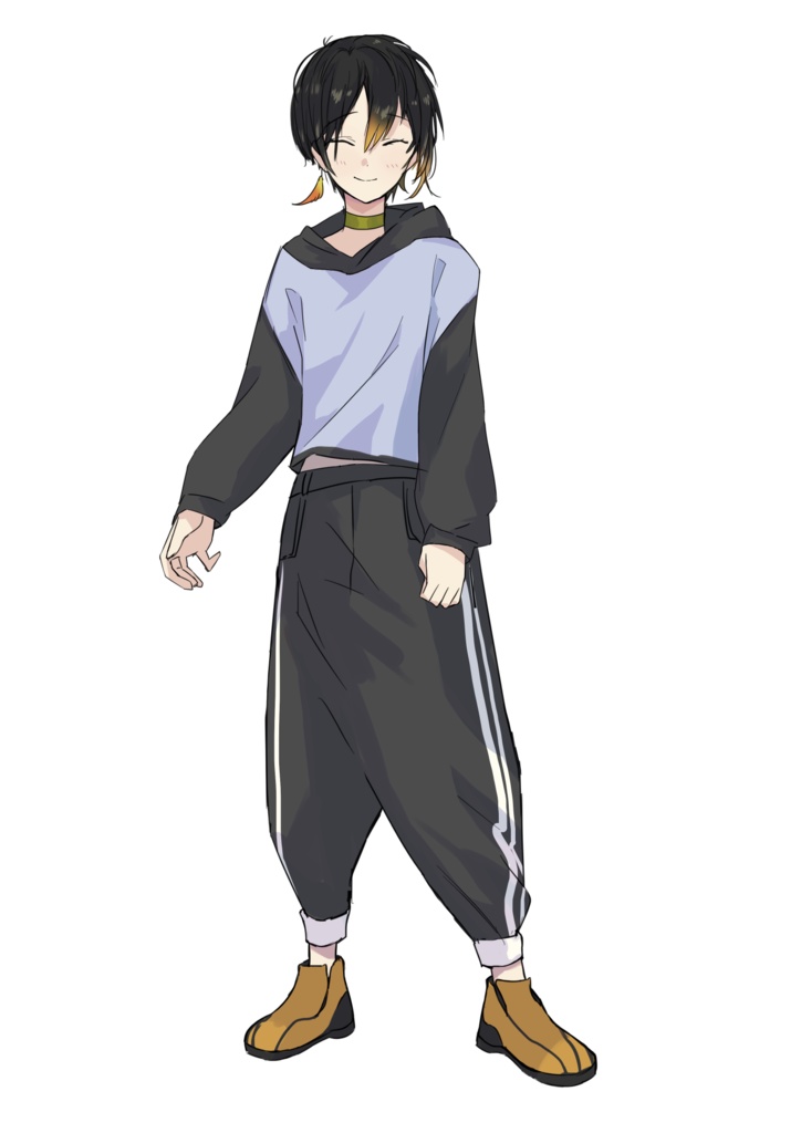 【立ち絵素材】少年_こうていペンギンモチーフ