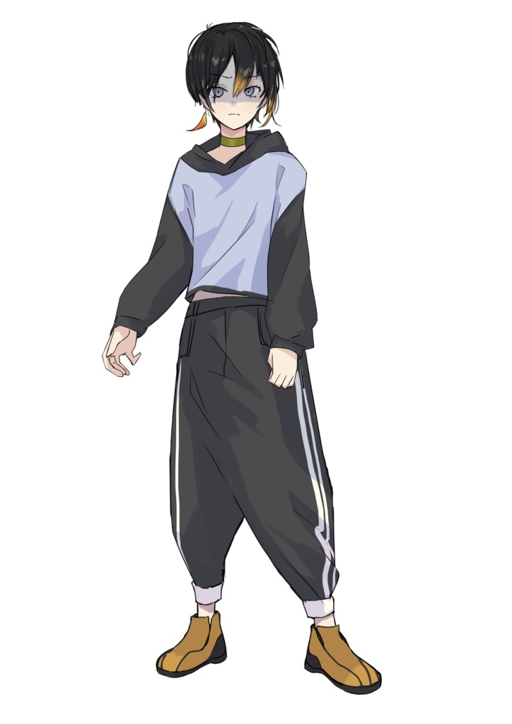 【立ち絵素材】少年_こうていペンギンモチーフ