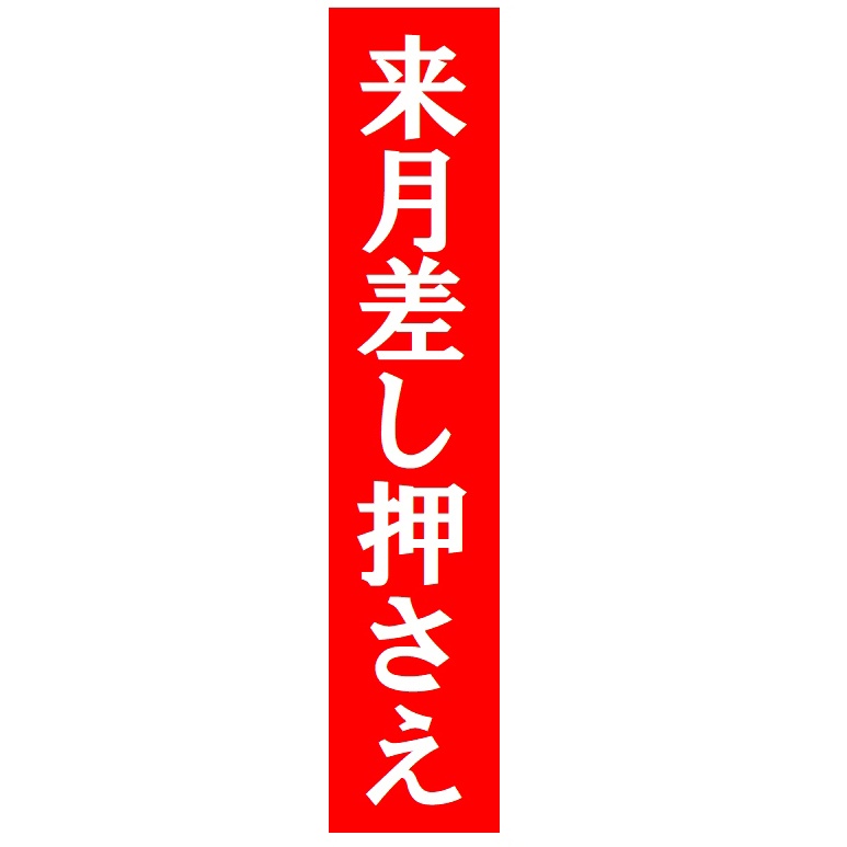 来月差し押さえ おもしろ カー マグネットステッカー