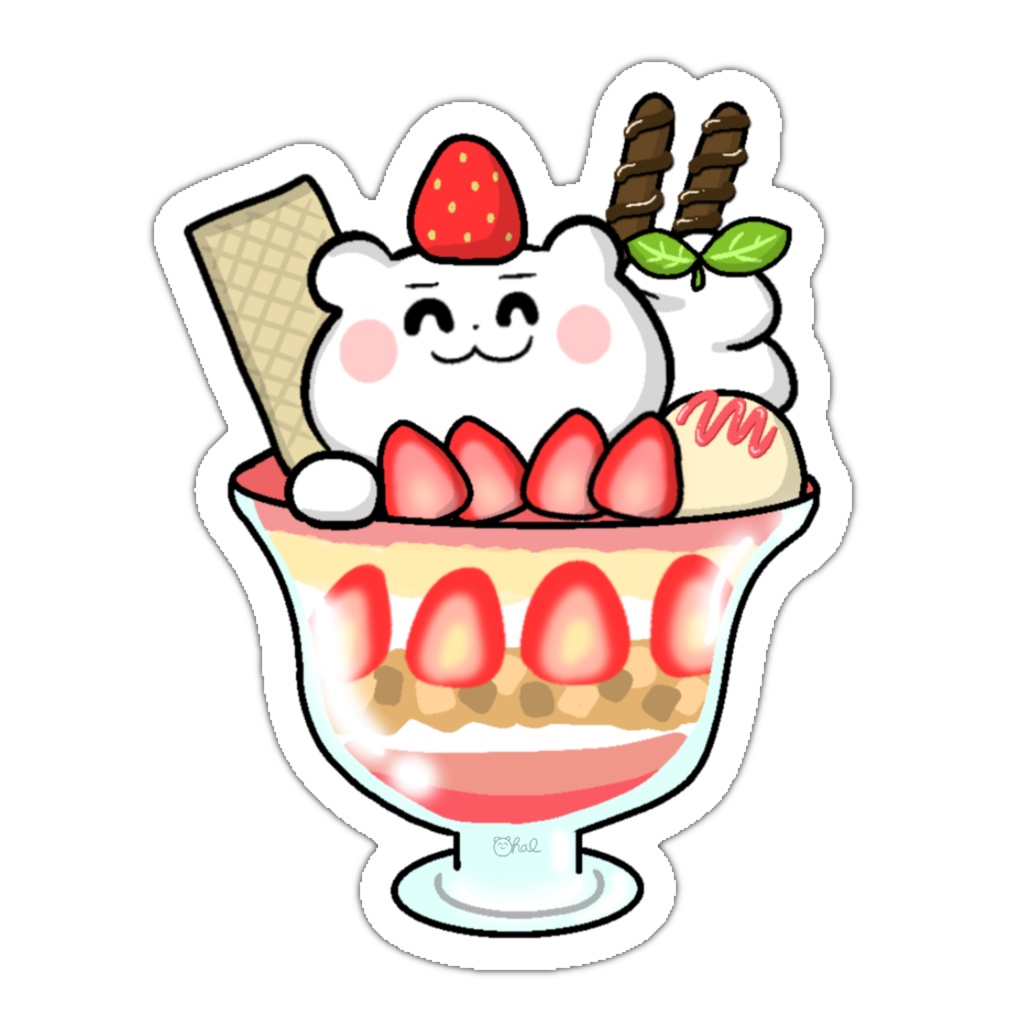 キラキラおくまるパフェ