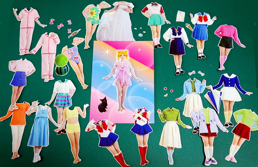 月野うさぎ着せ替えポストカード スタイリッシュセーラーズ