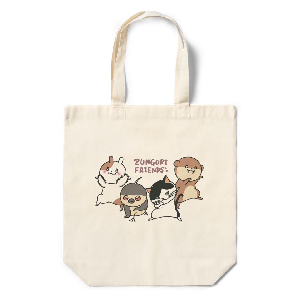 エコバッグ　ずんぐりフレンズ