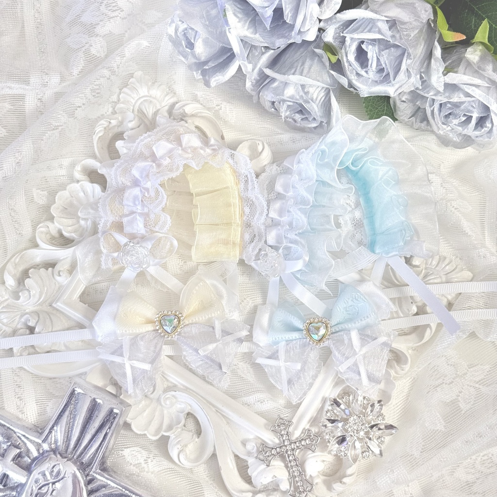 ヘッドドレス&リボンセット 貴族(長め)