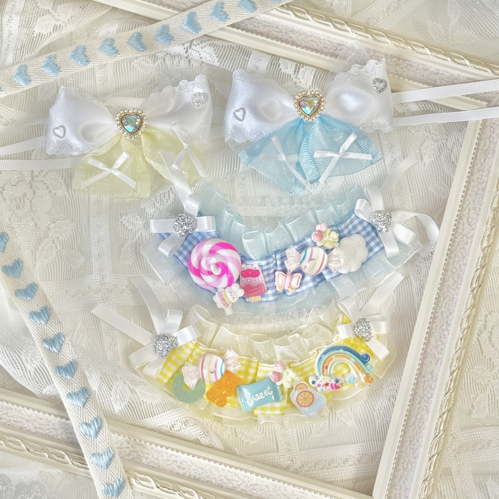 ヘッドドレス&リボンセット お菓子屋さん