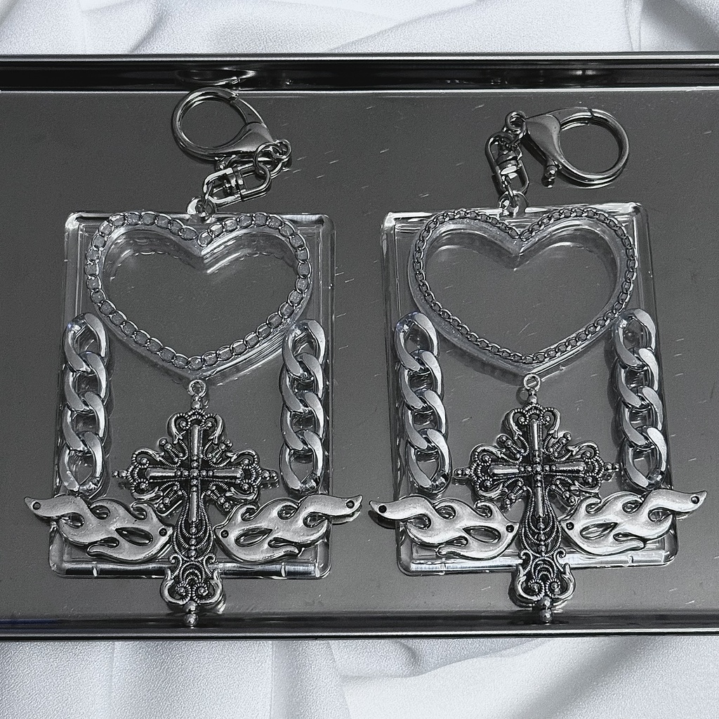 大きなハートのアベックカードキーホルダーケース