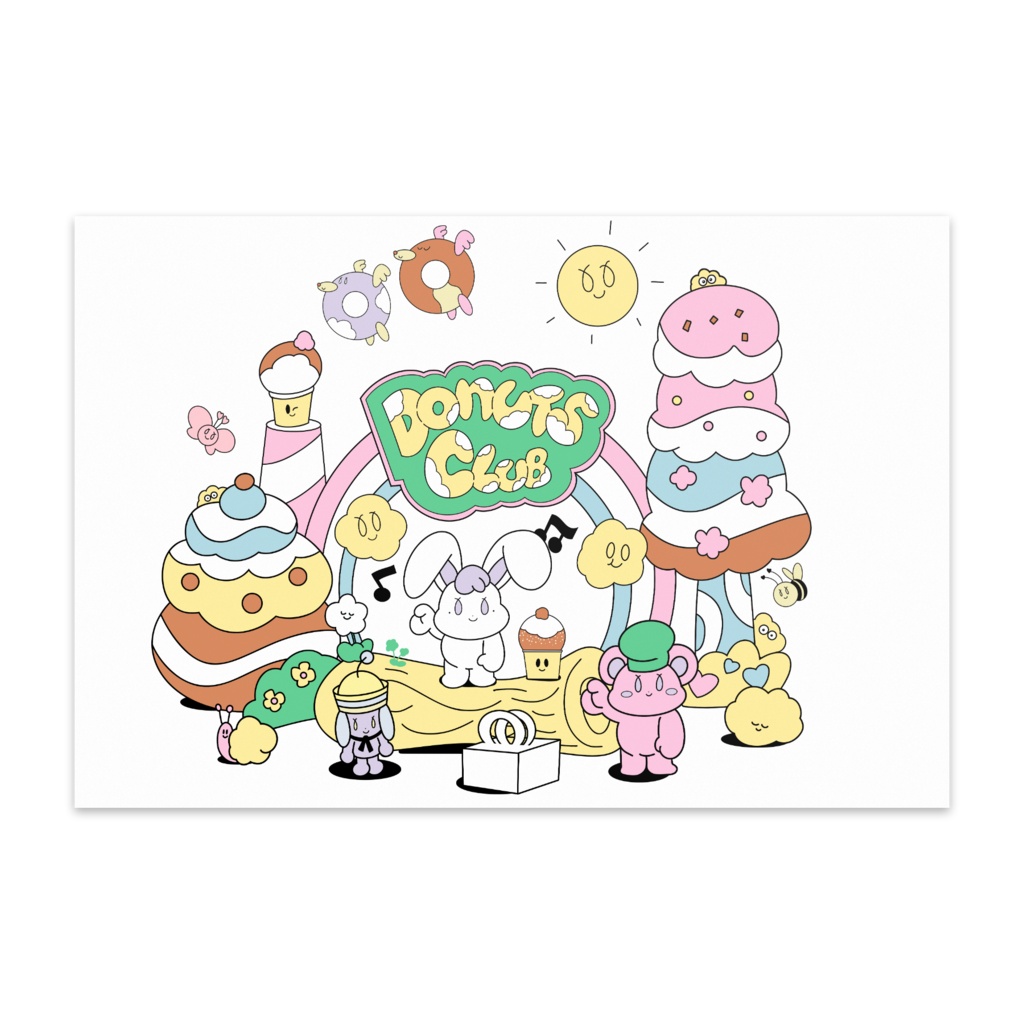 Donuts Club white