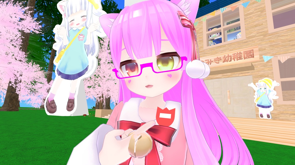 VRChat向け 花の名札