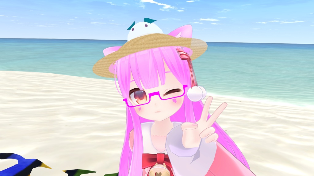 VRChat向け　麦わら帽子